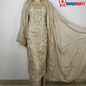 Pakistani 3 piece Beige