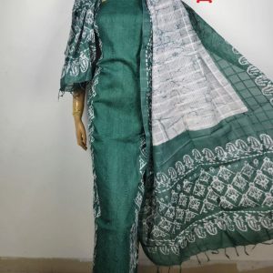 Chickenkari batik Unstitched 3 pc Blue